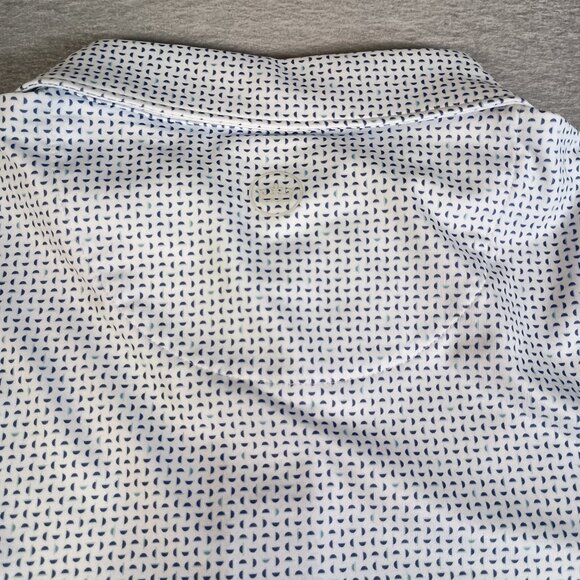 Peter Millar Summer Comfort Men's M Geometric AOP Golf Preppy Performance Polo - Picture 7 of 10